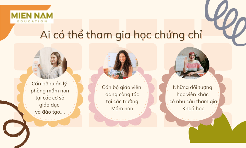 học chứng chỉ quản lý giáo dục mầm non