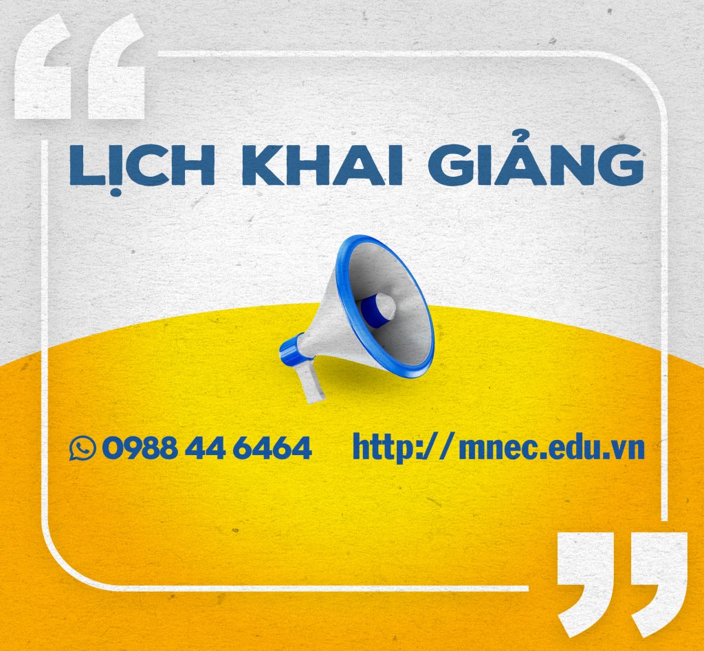 Lịch Khai giảng tại Trung tâm Miền Nam