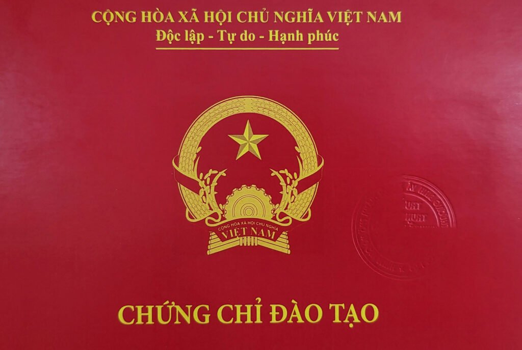 Mẫu Chứng chỉ Bảo mẫu mầm non