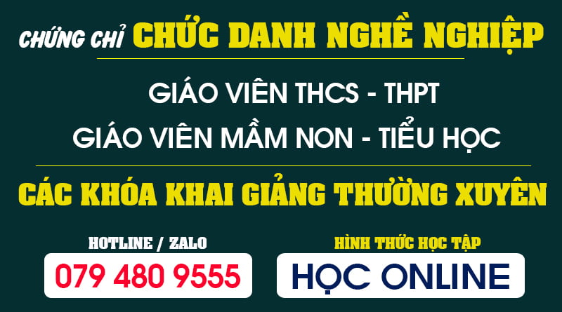 Chứng chỉ Chức danh nghề nghiệp giáo viên tại TPHCM