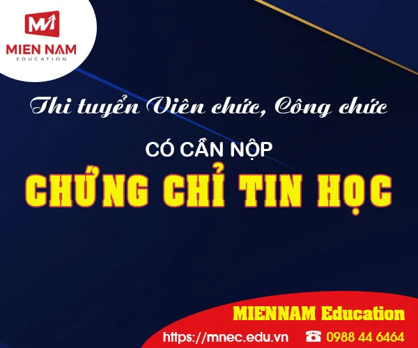 Chứng chỉ Tin học nào để thi Viên chức, Công chức hiện nay!