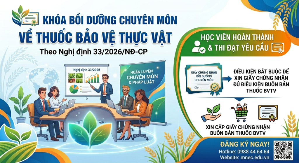 Lớp Bồi dưỡng Chuyên môn Thuốc bảo vệ thực vật - Học Online